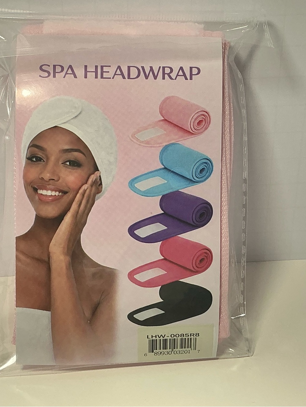 Spa Headwrap - Pink Plush Hair Towel